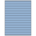 8.5" x 0.75" Pastel Blue Rectangular Sheet Labels