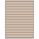 8.5" x 0.75" Pastel Tan Rectangular Sheet Labels