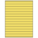 8.5" x 0.75" Pastel Yellow Rectangular Sheet Labels