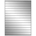 8.5" x 0.75" Silver Foil Rectangular Sheet Labels
