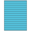 8.5" x 0.75" Turquoise Rectangular Sheet Labels