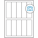 1.5" x 4.75" Photo Gloss Rectangular Sheet Labels