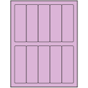 1.5" x 4.75" Pastel Purple Rectangular Sheet Labels