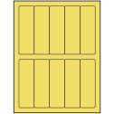 1.5" x 4.75" Pastel Yellow Rectangular Sheet Labels