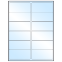 4" x 1.75" White Premium High Gloss Rectangular Sheet Labels