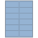 4" x 1.75" Pastel Blue Rectangular Sheet Labels