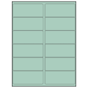 4" x 1.75" Pastel Green Rectangular Sheet Labels