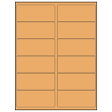 4" x 1.75" Pastel Orange Rectangular Sheet Labels