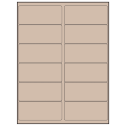 4" x 1.75" Pastel Tan Rectangular Sheet Labels