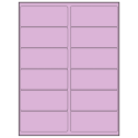 4" x 1.75" Pastel Purple Rectangular Sheet Labels