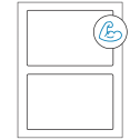 7" x 4.5" White Rectangular Sheet Labels - Ultra Aggressive Adhesive
