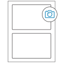 7" x 4.5" Photo Gloss Rectangular Sheet Labels