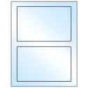 7" x 4.5" White Premium High Gloss Rectangular Sheet Labels