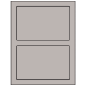 7" x 4.5" Gray Rectangular Sheet Labels