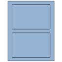 7" x 4.5" Pastel Blue Rectangular Sheet Labels