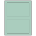 7" x 4.5" Pastel Green Rectangular Sheet Labels