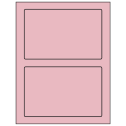 7" x 4.5" Pastel Pink Rectangular Sheet Labels
