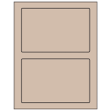 7" x 4.5" Pastel Tan Rectangular Sheet Labels