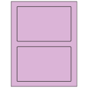 7" x 4.5" Pastel Purple Rectangular Sheet Labels