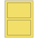 7" x 4.5" Pastel Yellow Rectangular Sheet Labels