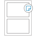 7" x 4.5" White Rectangular Sheet Labels - Removable Adhesive