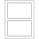 7" x 4.5" White Rectangular Sheet Labels