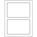 7" x 4.5" White Polyester Rectangular Sheet Labels