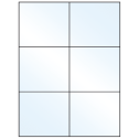 4.25" x 3.66" Crystal Clear Rectangular Sheet Labels