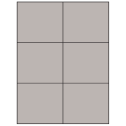 4.25" x 3.66" Gray Rectangular Sheet Labels