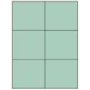 4.25" x 3.66" Pastel Green Rectangular Sheet Labels