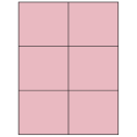 4.25" x 3.66" Pastel Pink Rectangular Sheet Labels