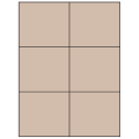 4.25" x 3.66" Pastel Tan Rectangular Sheet Labels