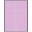 4.25" x 3.66" Pastel Purple Rectangular Sheet Labels