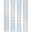 1.125" x 0.5" Crystal Clear Rectangular Sheet Labels