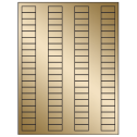 1.125" x 0.5" Gold Foil Rectangular Sheet Labels