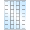 1.125" x 0.5" White Premium High Gloss Rectangular Sheet Labels