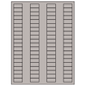 1.125" x 0.5" Gray Rectangular Sheet Labels