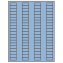 1.125" x 0.5" Pastel Blue Rectangular Sheet Labels