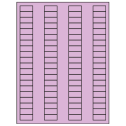 1.125" x 0.5" Pastel Purple Rectangular Sheet Labels