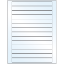 7" x 0.75" Crystal Clear Rectangular Sheet Labels