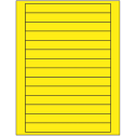 7" x 0.75" Fluorescent Yellow Rectangular Sheet Labels