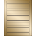 7" x 0.75" Gold Foil Rectangular Sheet Labels