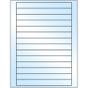 7" x 0.75" White Premium High Gloss Rectangular Sheet Labels