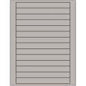 7" x 0.75" Gray Rectangular Sheet Labels