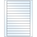 7" x 0.75" White Mid Gloss Rectangular Sheet Labels