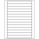 7" x 0.75" White Matte Litho Rectangular Sheet Labels