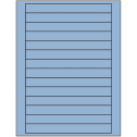 7" x 0.75" Pastel Blue Rectangular Sheet Labels