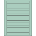 7" x 0.75" Pastel Green Rectangular Sheet Labels