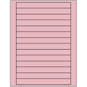 7" x 0.75" Pastel Pink Rectangular Sheet Labels