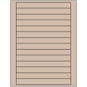 7" x 0.75" Pastel Tan Rectangular Sheet Labels